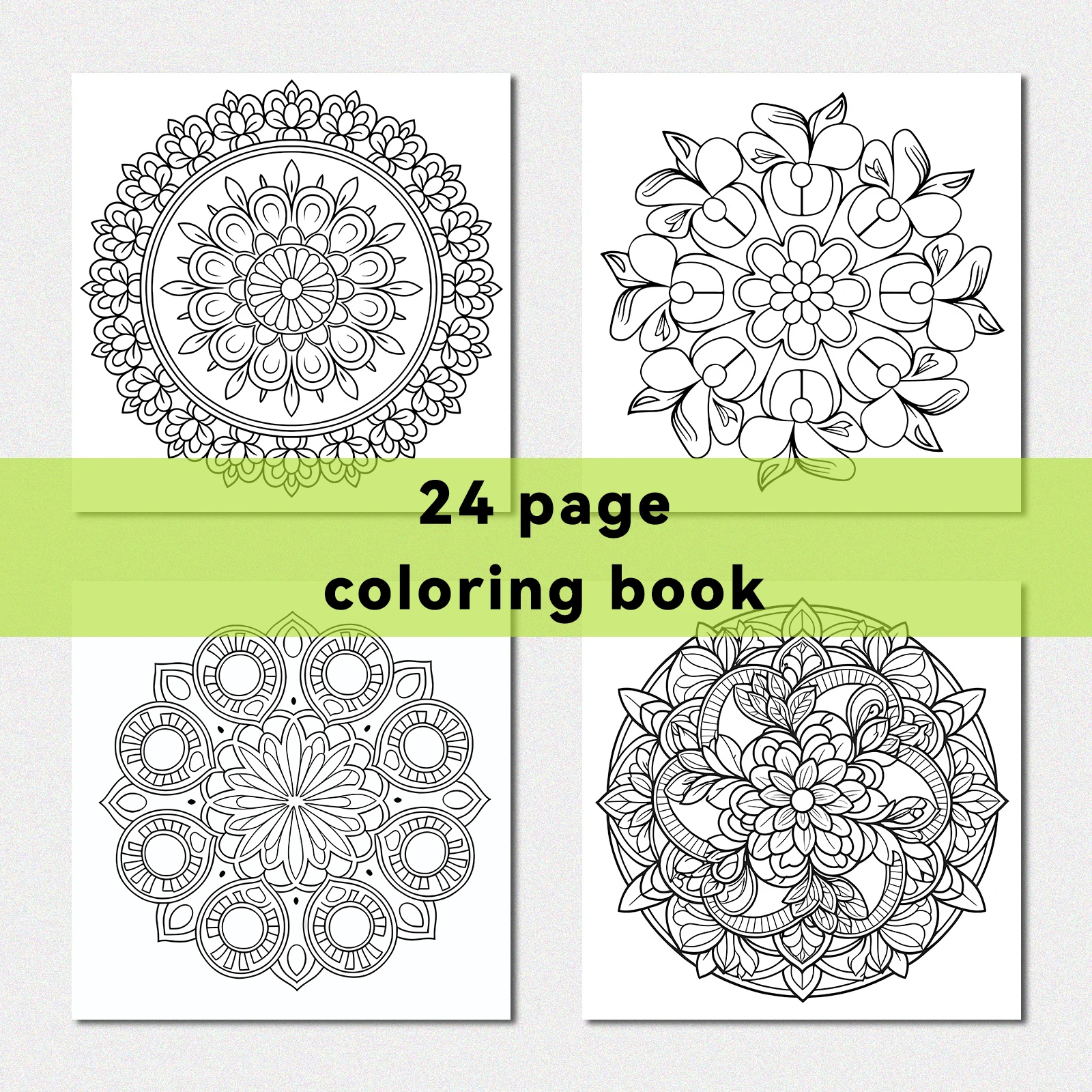 MANDALA Patterns Coloring Book for Adults Cute DIY Painting Drawing Book Perfect Gift for Party and Birthday ﻿