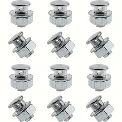 12PCS Bicycle Brake Beans Line Sliver Beans Durable Iron Clamps Hold Line Fastening Screws Pull Wire Fixing Bicycle Accessories