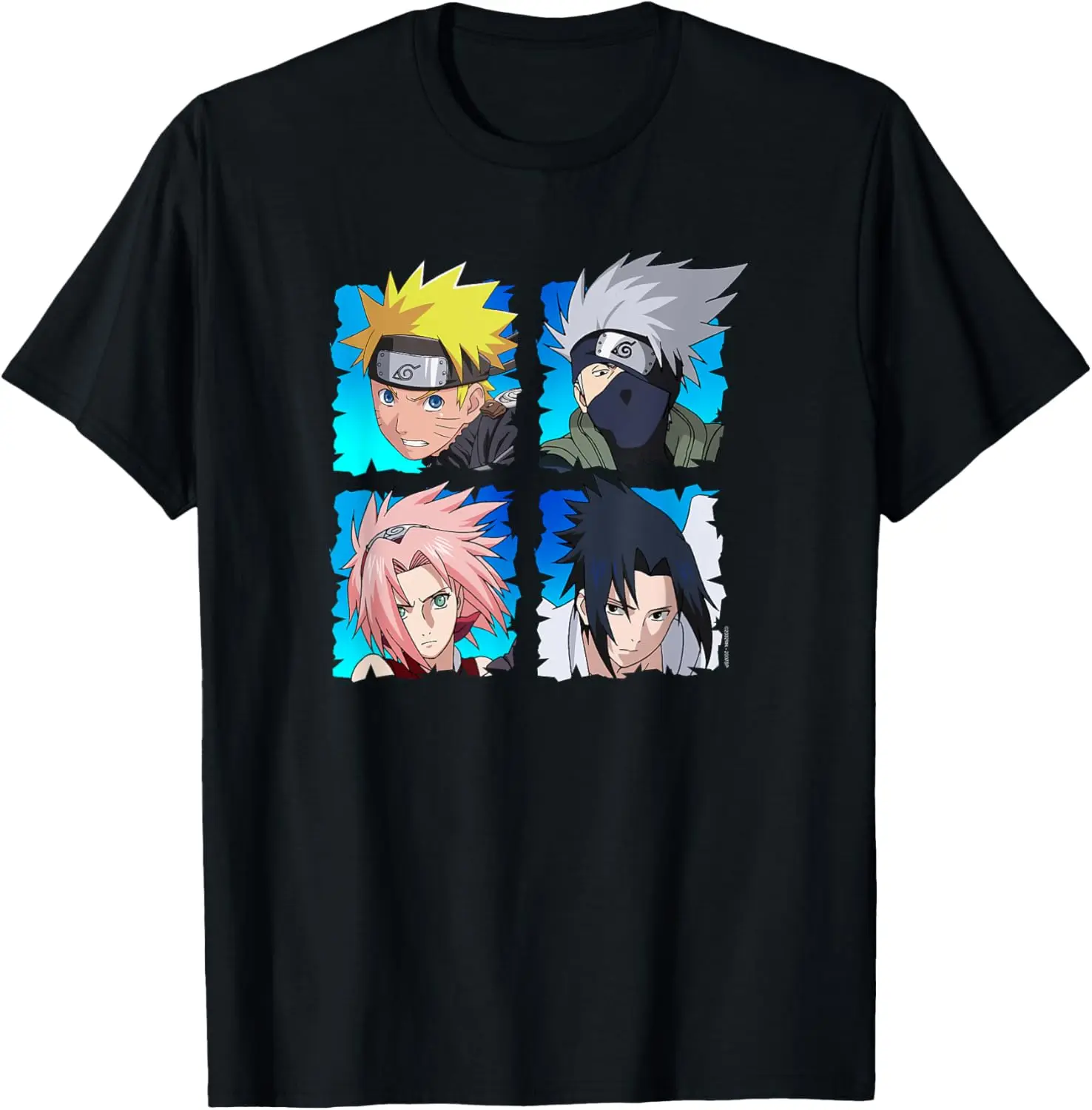 x Naruto Shippuden Main Anime Characters T-Shirt