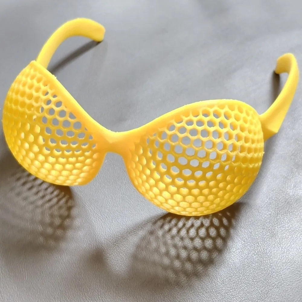 PVC Hollow Insect Compound Eye Glasses Full EyesCoverage Entire Framework Multi-Hole Design Glasses Lightweight Creative