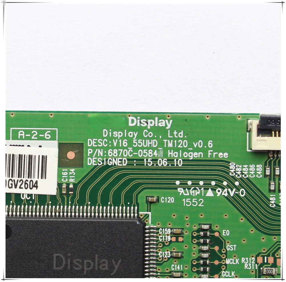 Imagem -02 - Placa Tcon Original para tv 6870c0584b 6870c 0584b 43 49 55 tv V16 55uhd Tm120 T-con