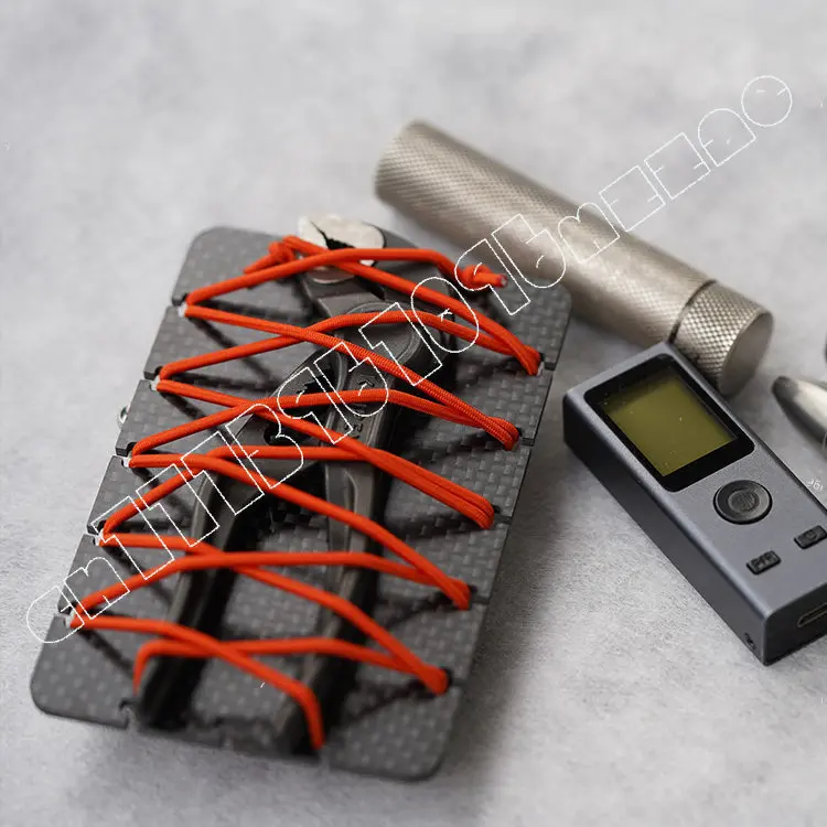 Carbon Fiber Elastic Storage Card Tool Combination Board Outdoor Urban Commuting Tool