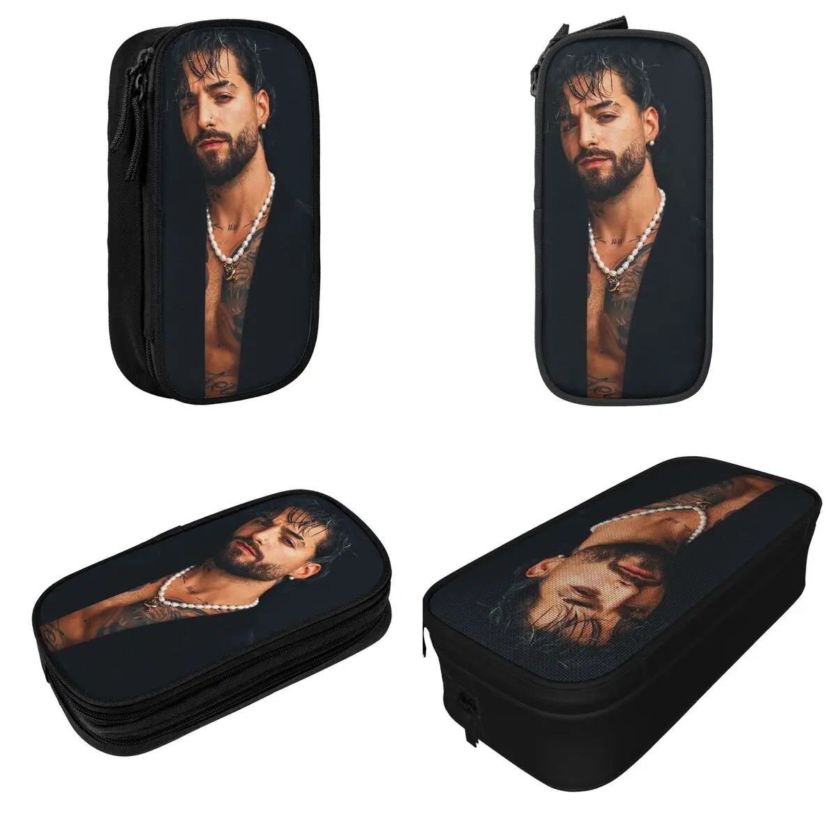 Maluma Pretty Dirty Rapper Merch Pencil Case Large-capacity Kids School Supplies Pencil Case Stationery Suprise Gift