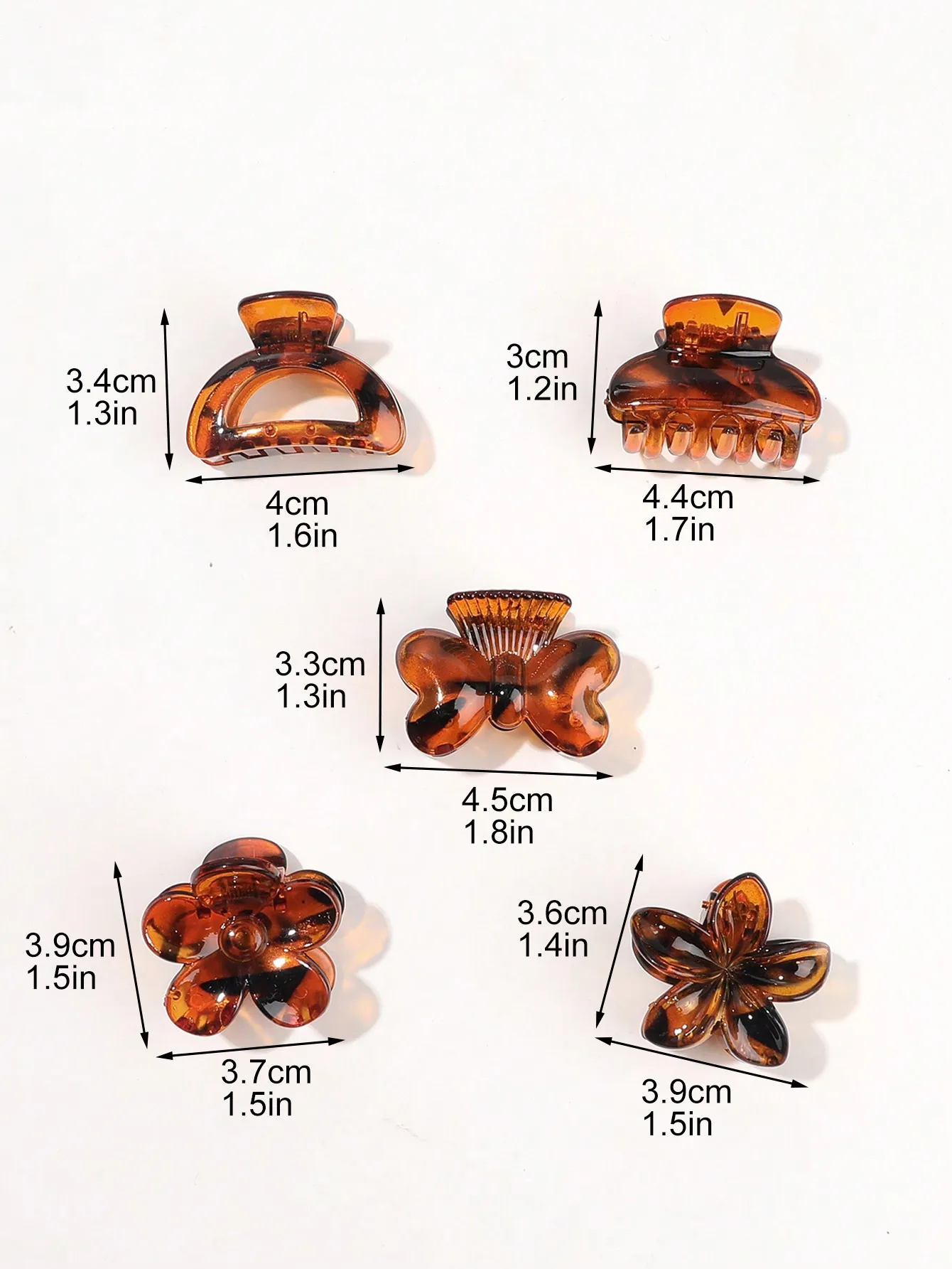 10 Buah Jepit Rambut Bunga Kecil untuk Wanita Anak Perempuan Rambut Tipis. Jepit Rambut Anti Selip Aksesori Rambut Mode Ekor Kuda