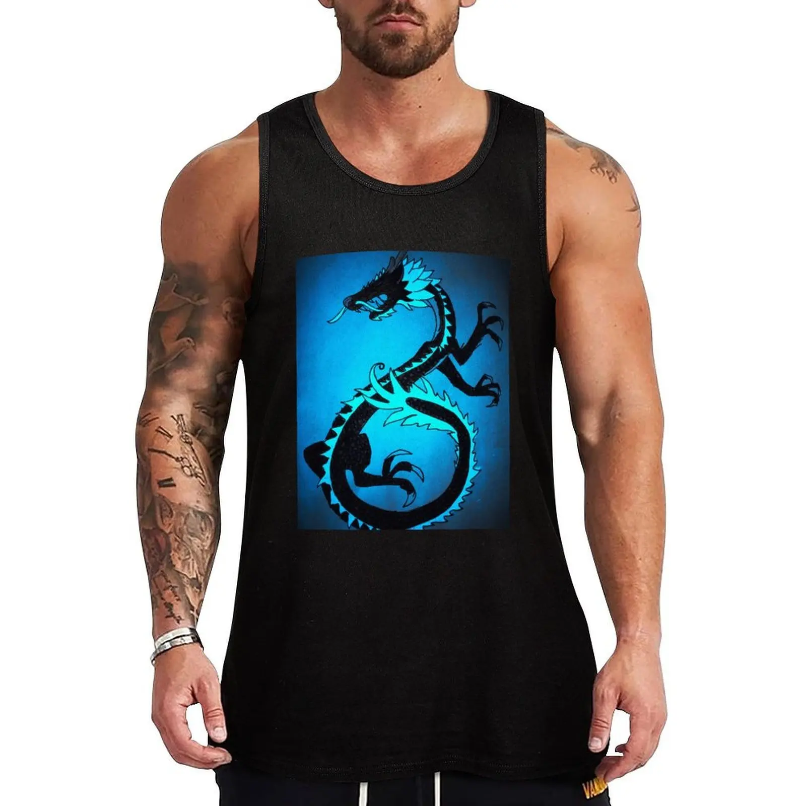 

Ice Dragon Tank Top male top T-shirts men basketball sports t-shirts for men