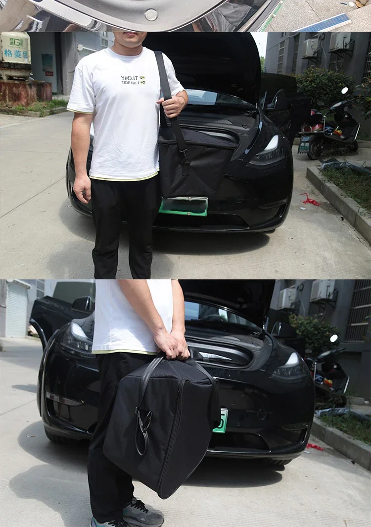 Für Tesla Model Y L 2026 Vorderer Kofferraum Kühler-Organizer Box ModelY Juniper Frunk Isolierkühler Aufbewahrungstasche für Outdoor-Reisen – Detail 9