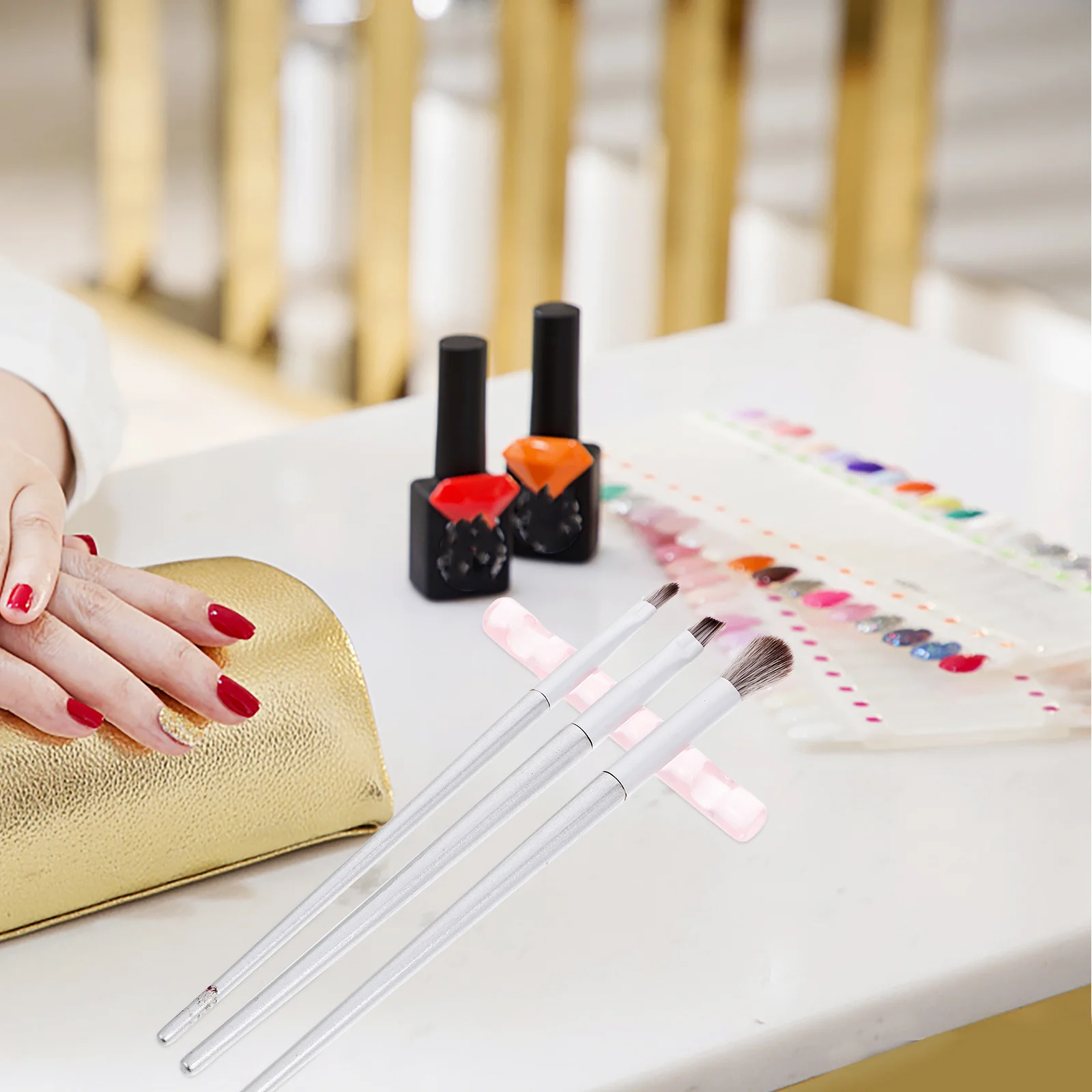 

3Pcs Pen Holder Rack Multi-Functional Brush Organizer Stand for Desktop Nail Art Makeup Writing Pens Chinese Calligraphy Brush