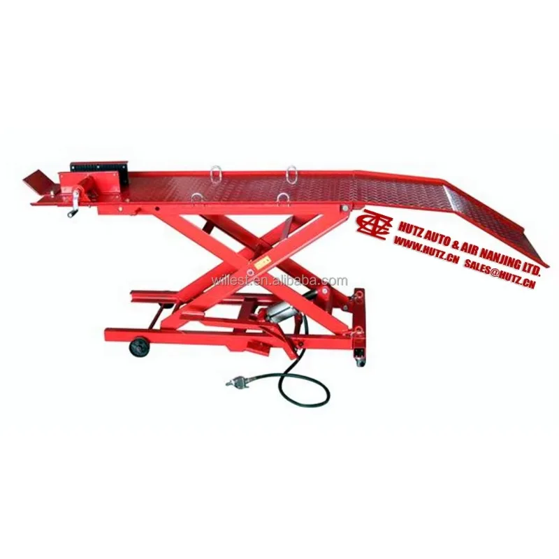 

2025 New StyleMotorbike Scissor Lift Stand HUTZ 800 Lbs Air Hydraulic Motorcycle Lift Table AL08AS118 ATV Lift Jack