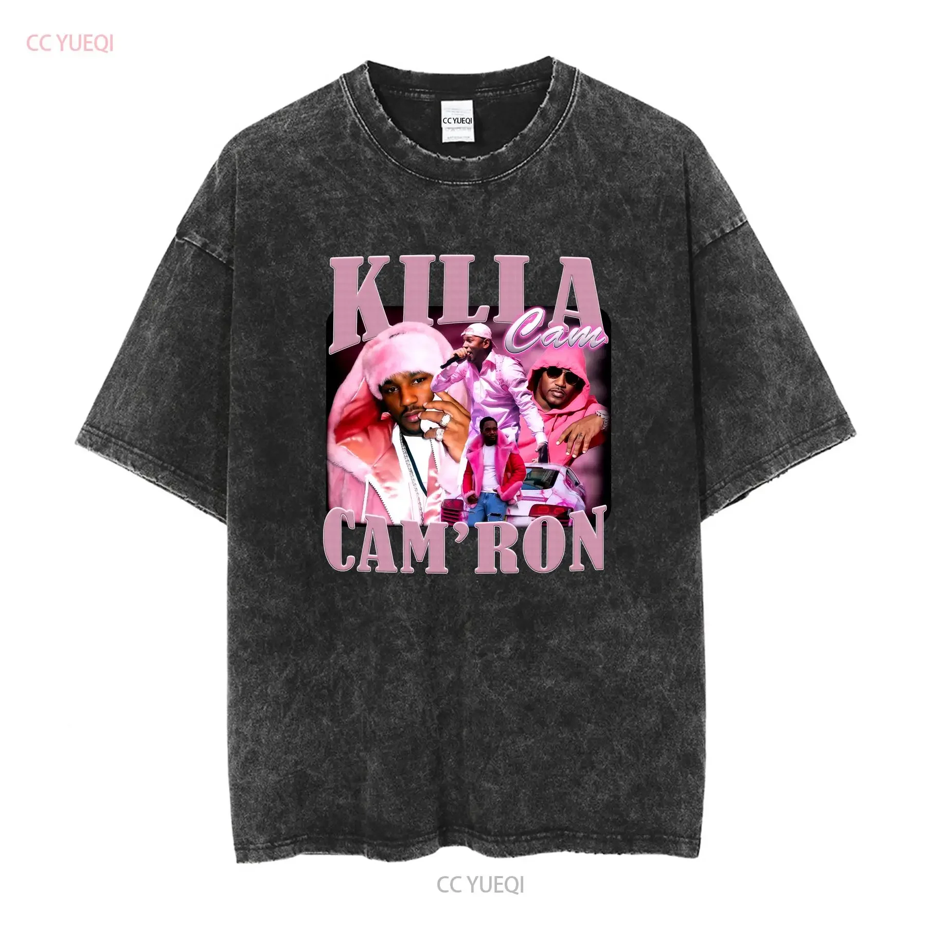 Killa Cam Ron T Shirt Vintage long or short sleeves vintage Washed Breathable graphic Stretched Slightly fashion Casual