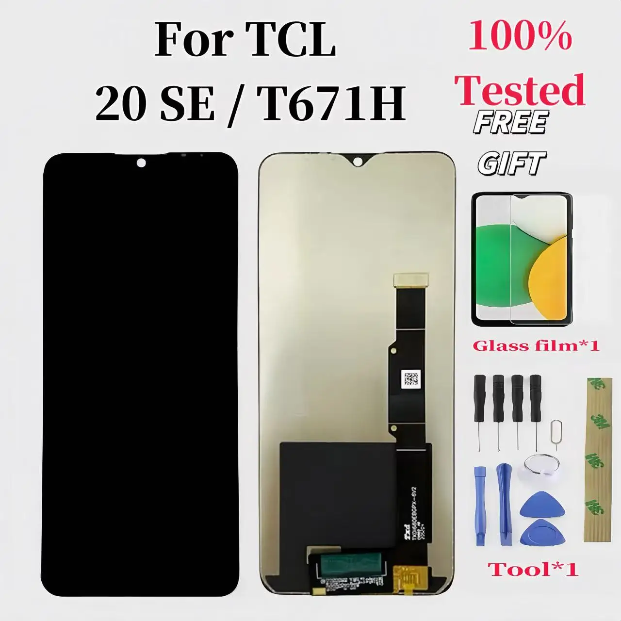 Pop 6,82 para TCL 20 Se LCD T671h T671f T671o T671e pantalla táctil digitalizador montaje para TCL 20SE reemplazo de pantalla