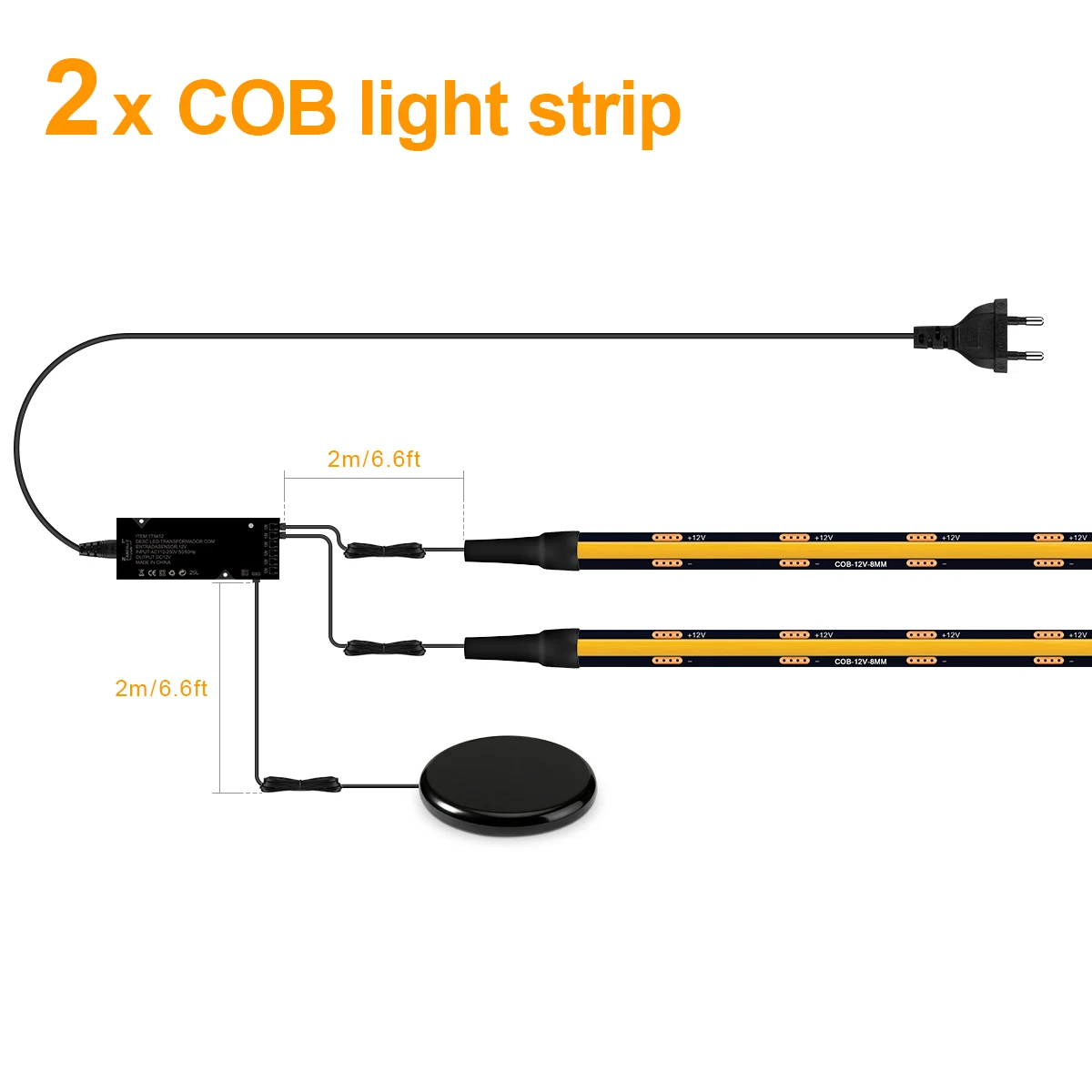 1-10Pcs Gruppen Cob LED Streifen Licht Schwarz PCB Hand Sweep Touch Dimmer Schalter für Zimmer Nacht wand Panel Akust Board Treppen Dekor