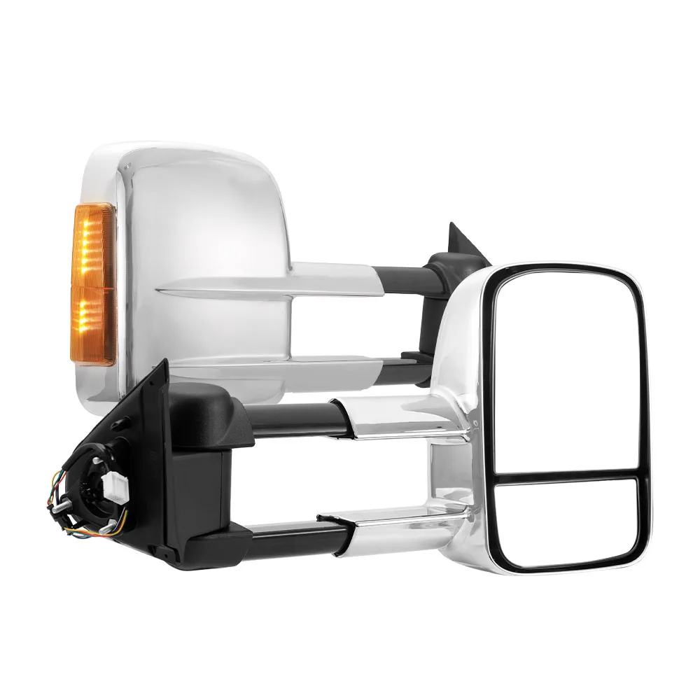 Extendable Side Rearview Towing Mirrors For Nissan Navara D23 NP300 2015+