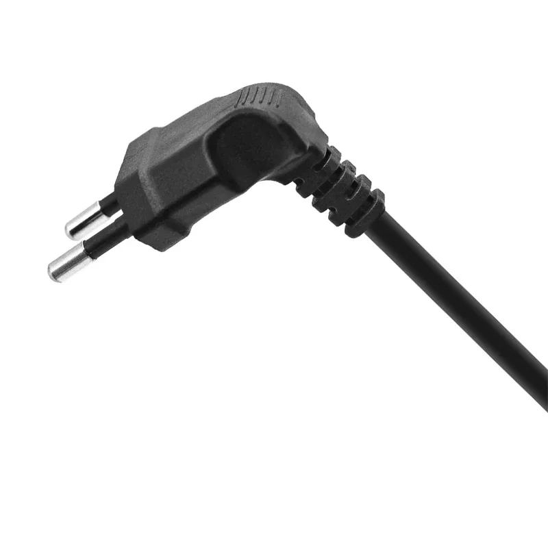 EU Power Cord Angled TV Power Cord Cable Angled EU AC Power Kabel for Samsung TV Printers Camera Copper Line for PS5 PS4 XBox