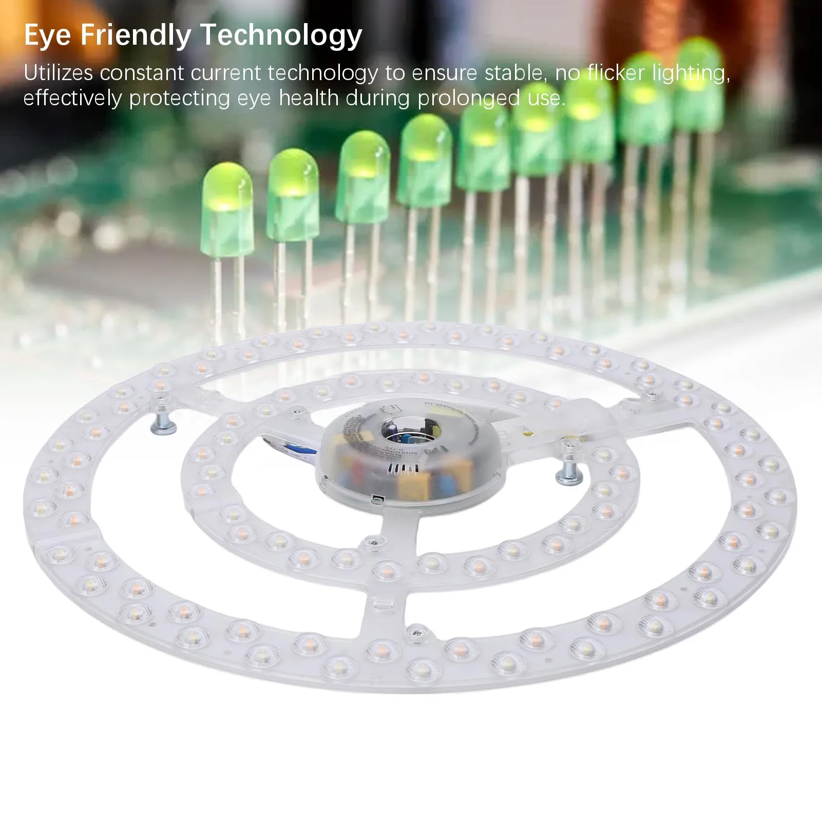 13.2 بوصة مروحة السقف مصباح ليد استبدال PC 3 اللون قابل للتعديل فلوش جبل مروحة السقف ضوء لوحة التحديثية ضوء المجلس