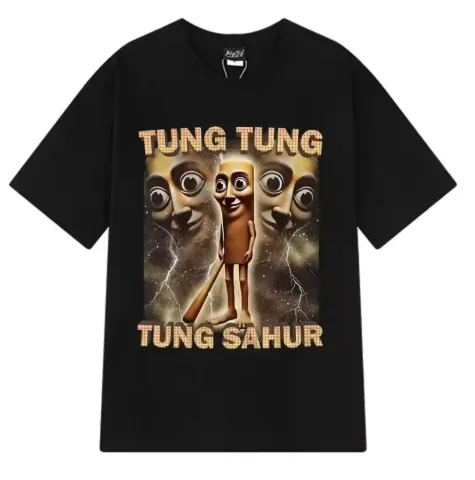 Camisetas de algodão de manga curta com gola redonda, estilo casual e solto, para homens e mulheres, da marca Dunsahul.