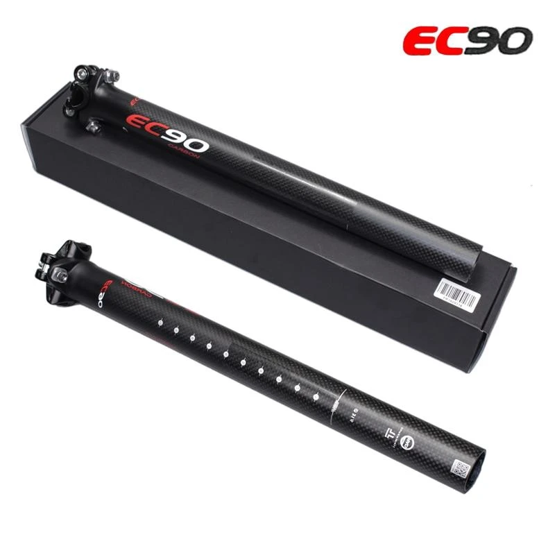 EC90 nowe stanowisko rowerowe z włókna węglowego MTB/siodełko rowerowe drogowy 27.2/30.8/31.6*350/400mm słupki rowerowe