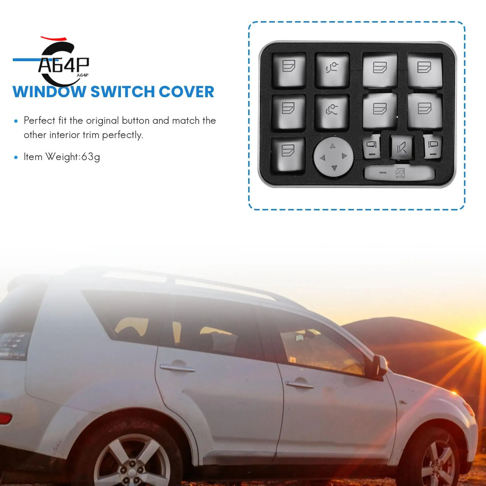 

A64P-наклейка на кнопку подъема окна автомобиля для Mercedes Benz B C E Gla Cla Glk Gl Ml Gle Class