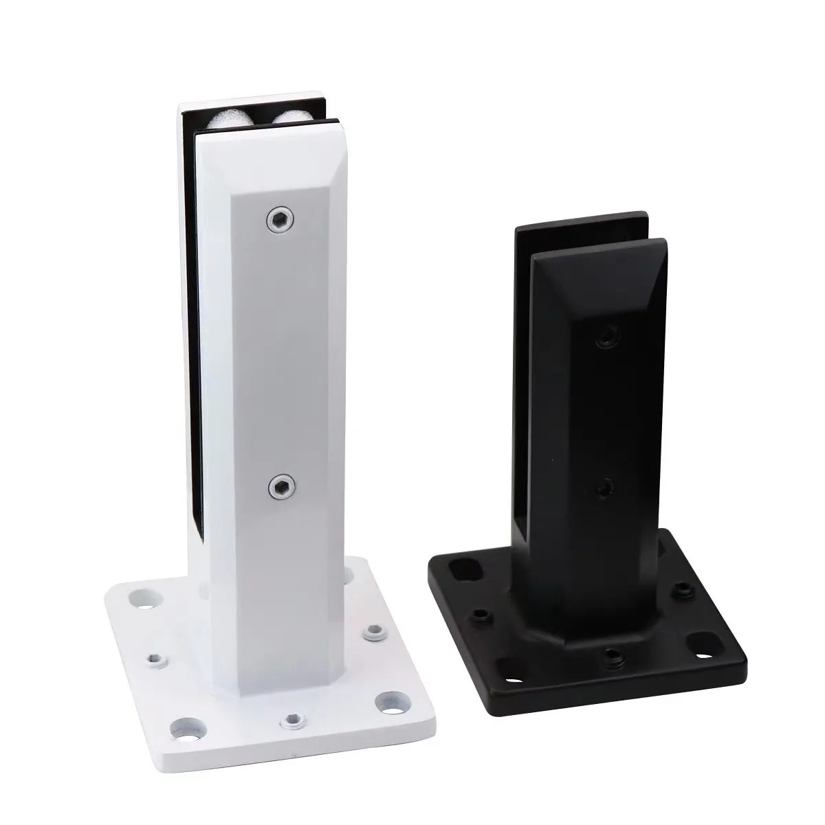 

Modern Design Stainless Steel Glass Railing Stair Spigots Black White Golden Color Adjustable Pool Fence Spigots