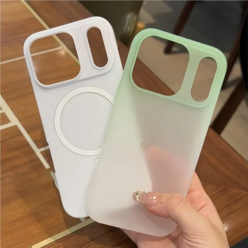 2 IN 1 Gradient Color for Magsafe Magnetic Case for IPhone 17 Air 16 15 14 13 12 Pro Max Shockproof Wireless Charging Cover Skin