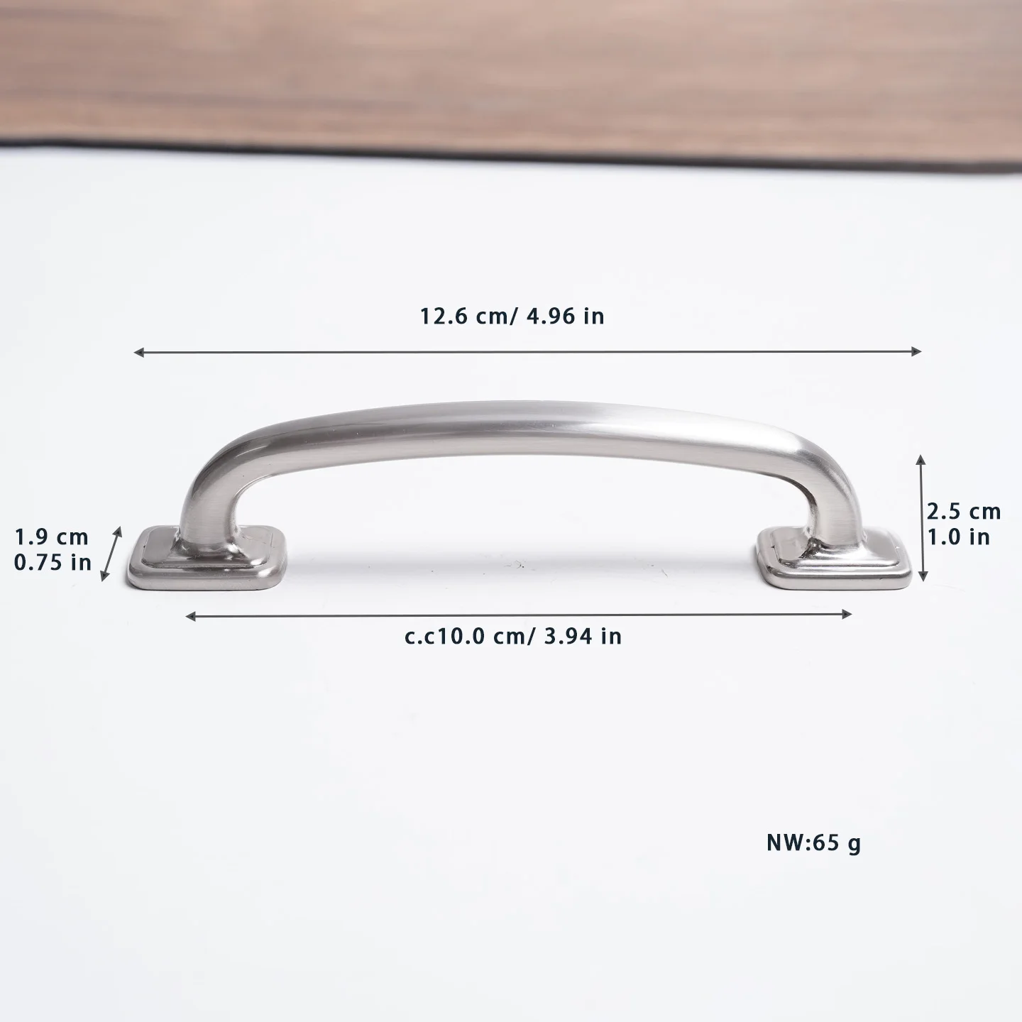 2PCS Zinc Alloy Cabinet Handles 100mm Hole Distance Drawer Pulls Brushed Nickel Bronze Black Vintage Simple for Kitchen Cabinet