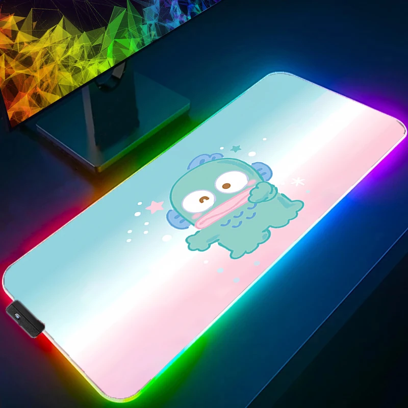

Коврик для мыши H-hangyodon RGB резиновый ПК компьютерные игровые аксессуары мультяшный коврик для мыши 800x300 XL настольный коврик светодиодная подсветка геймерский ковер