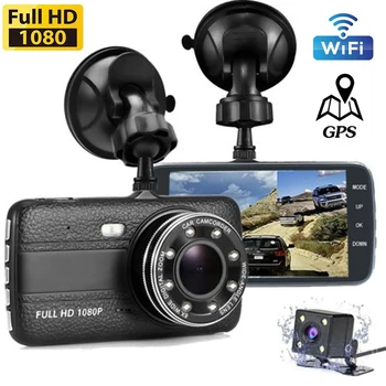 자동차 DVR 후방 보기 후방 카메라, 비디오 녹음기, 대시 캠, 블랙 박스, 자동차 액세서리, 야간 투시경, 와이파이, 1080P 풀 HD  Best5