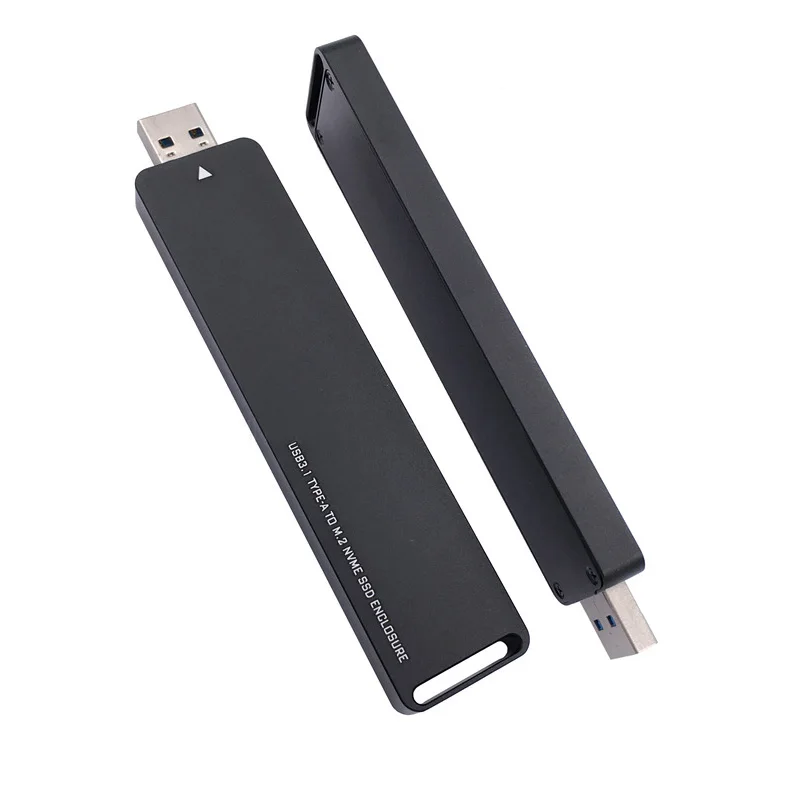Caja SSD M2 SSD NVME, carcasa USB 3,1 tipo A a PCI-E M.2 NVME, carcasa para disco duro móvil, carcasa M.2 SSD, adaptador USB M.2