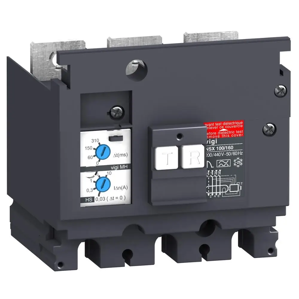 MB 200 to 440 V  Circuit breaker  Vigi (NSX100/160/250) LV432455  Vigi add-on MB - 300 mA...30 A - 200..440 V- 3 poles