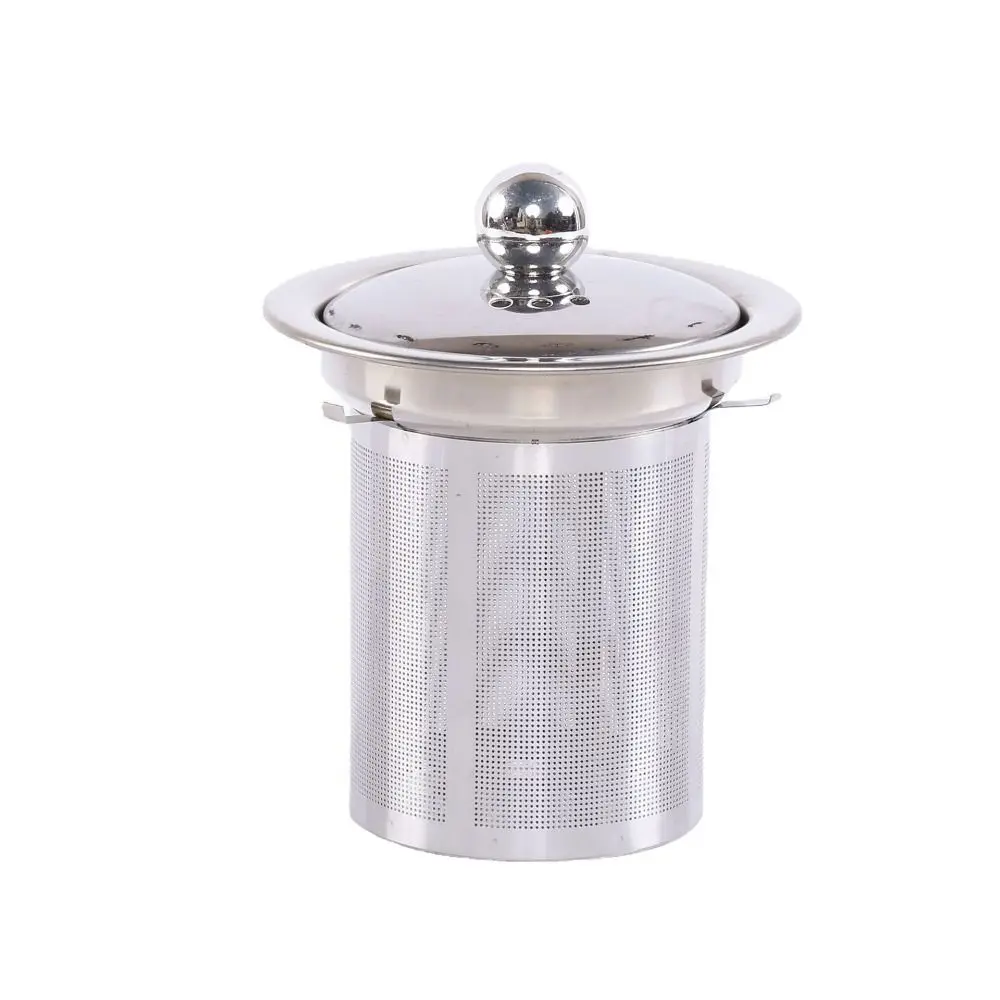 

Durable for Spice Coffee Stainless Steel with Lid Tea Leaf Filter Tea Infuser Tea Strainer Teaware