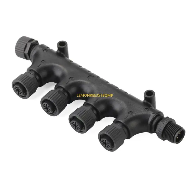 

M68B High Durability 4 Port T Connector Map System Connector Boat Navigation Equipment Quick Installs for Matsutec NMEA200