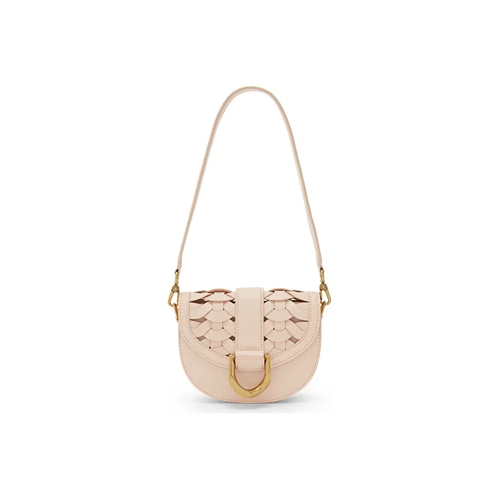 Bolsa de Ombro Pequena Feminina Marrom CHARLES&KEITH Gabine em Couro PU, Bolsa Charles & Keith