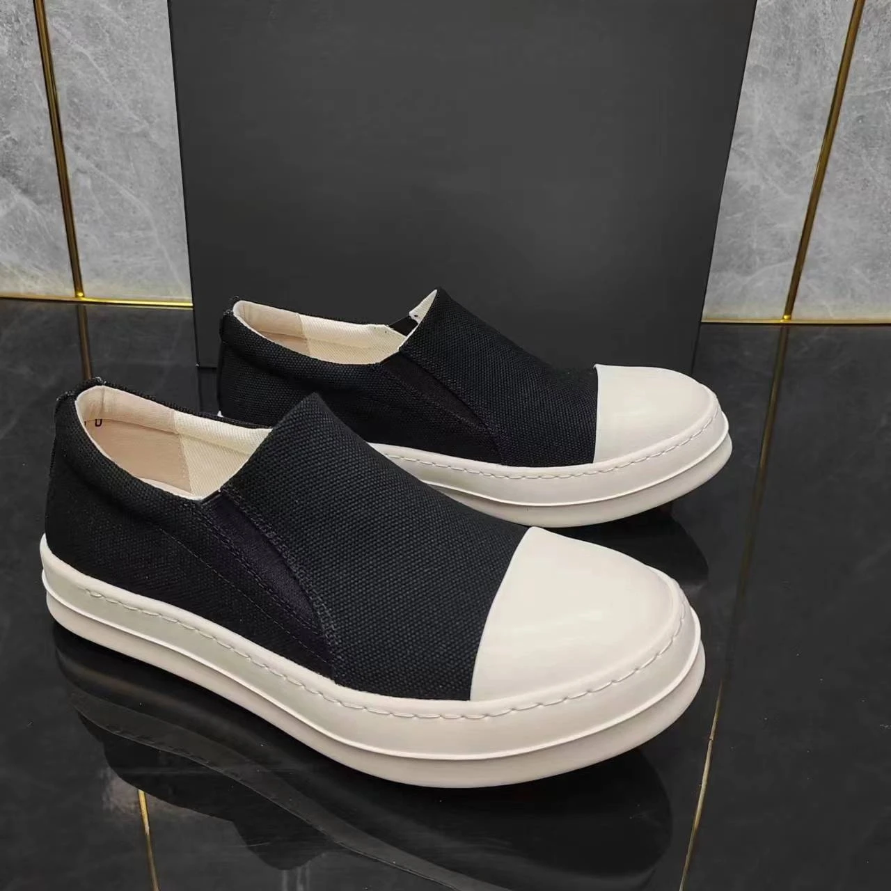 

25SS High Street мужские повседневные парусиновые модные кроссовки женские дышащие туфли для скейтбординга на толстой подошве