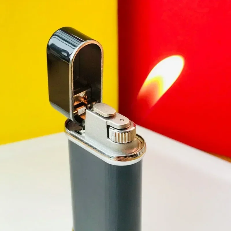 Lighter Outdoor Portable Cigarette Accessories Metal Windproof High-Flame Lighter Luxury Fashion Men\'s Gifts Cigarette Lighters