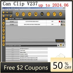 2024 Latetst For Renault Can Clip V237 Repair data software Can Clip Up to 2024.06 OBD2 diagnostic software+Reprog V191+Dialogys