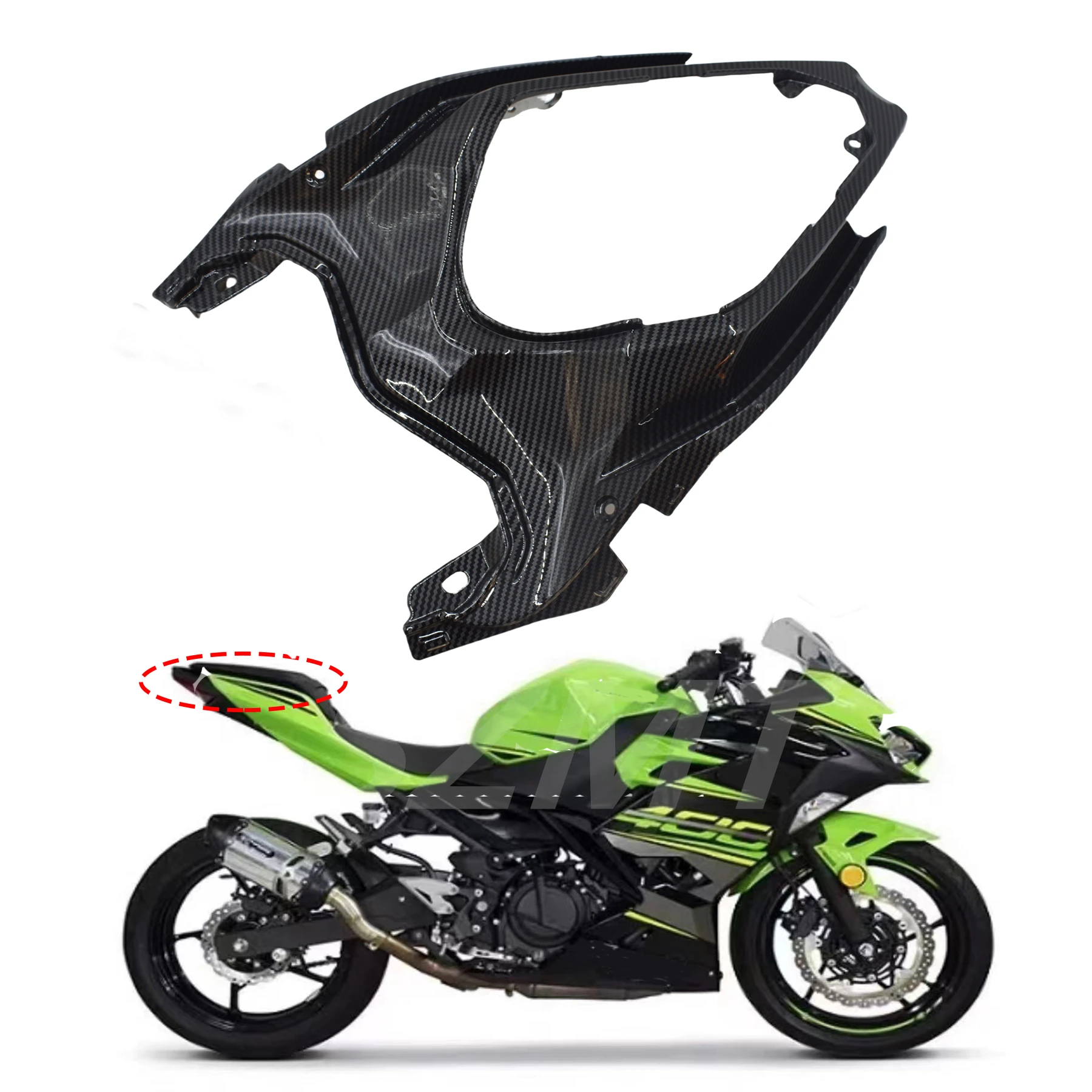 For Kawasaki Ninja 400 Ninja 250 Z400 Ninja400 Ninja250 2018-2022 Motorcycle Rear Pillion Passenger Cowl Seat Back Cover Fairing