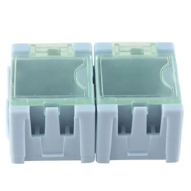 Smd smt ICコンポーネント収納ボックスコンテナ透明部品パッチボックスチップケース多目的プラスチックオーガナイザー