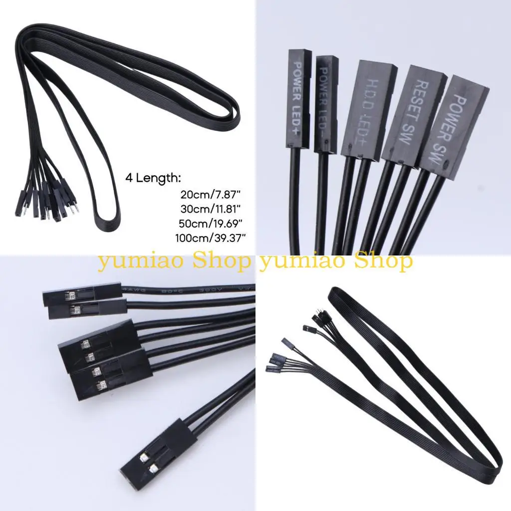 

Удлинительный кабель 587B для Motherboard Switch LED/PLED/RESET SW/Power SW 20/30/50/100 см.