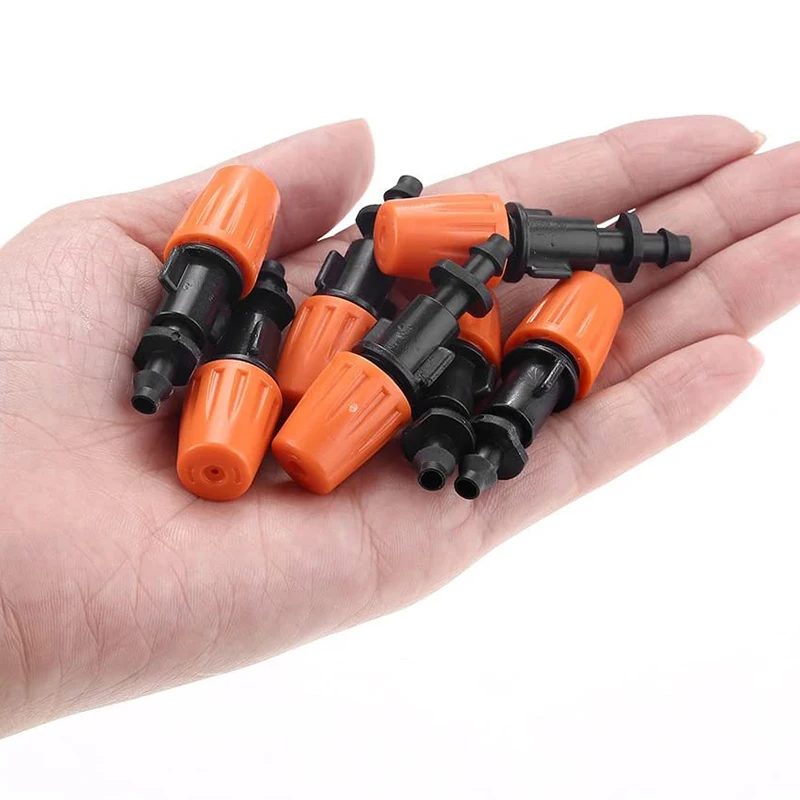

50 Pcs Drip Irrigation Spray Nozzle, Water Spray Nozzle, Adjustable In 2 Modes: Water Mist And Water Column-B61B