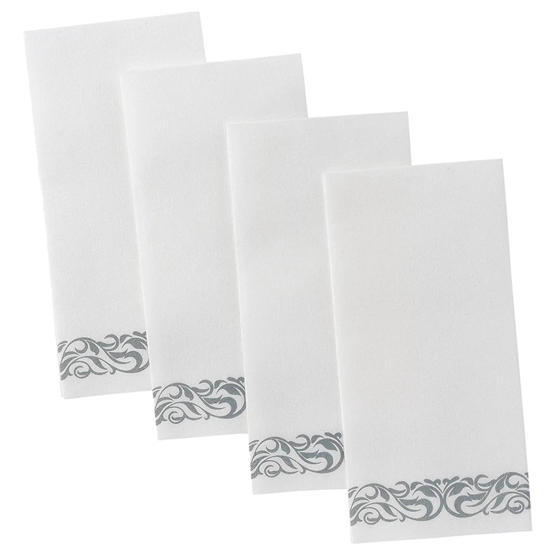 Toalhas de papel descartáveis para cozinha festas casamentos, guest guardanapos, jantares, eventos, 100 Pack