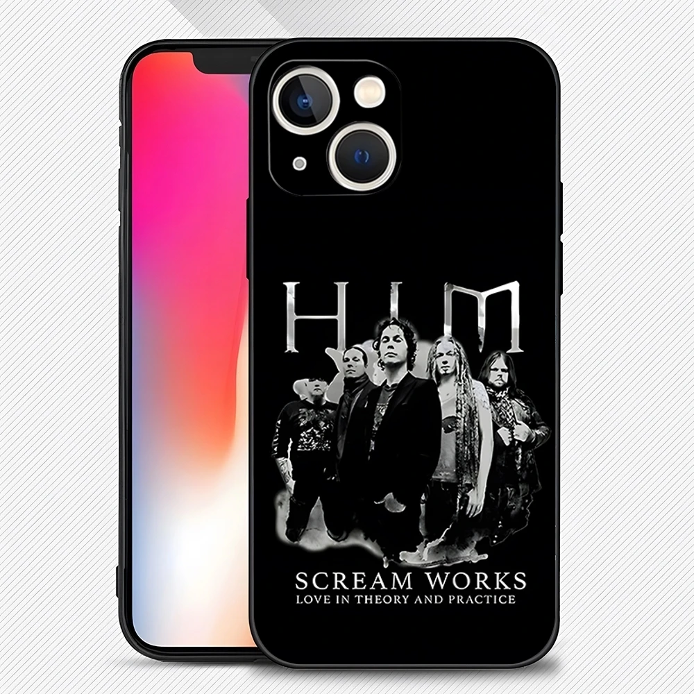 Him Ornate Heartagram Phone Case for 15 Pro Max for Apple iphone 14 13 16 12 Mini 11 Xr X Xs Pro Max 8 7 Plus Back Cover