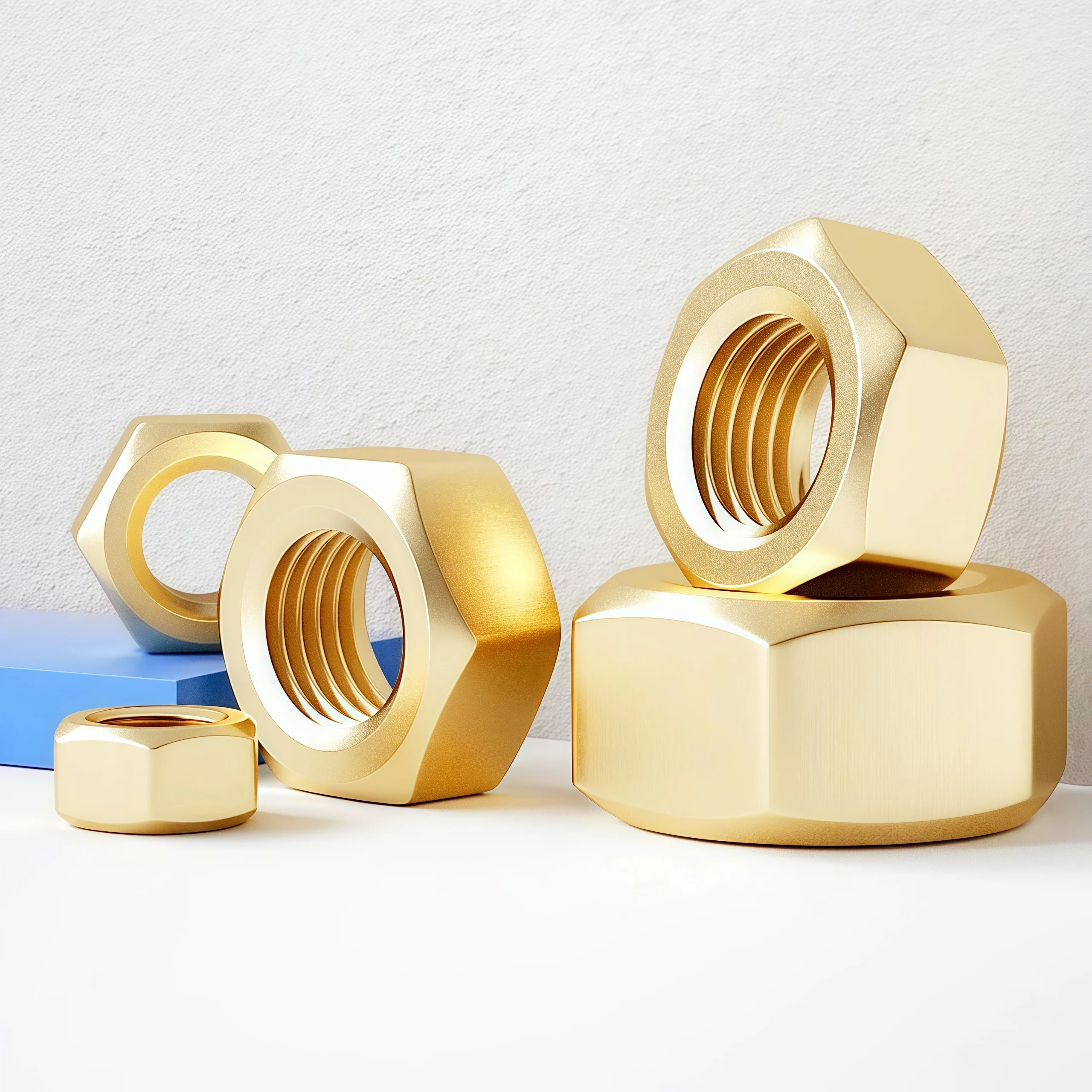 1-50pcs DIN934 Solid Brass Hex Nut Metric Threaded Hexagonal Nuts M1.4 M1.6 M2 M2.5 M3 M4 M5 M6 M8 M10 M12 M14 M16 M20 Copper Nu