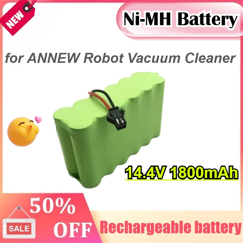 

Ni-MH 14.4V 1800mAh for ANNEW Robot Vacuum Cleaner Battery Annew 14.4V ANNEW Battery Part for Medical Equipment