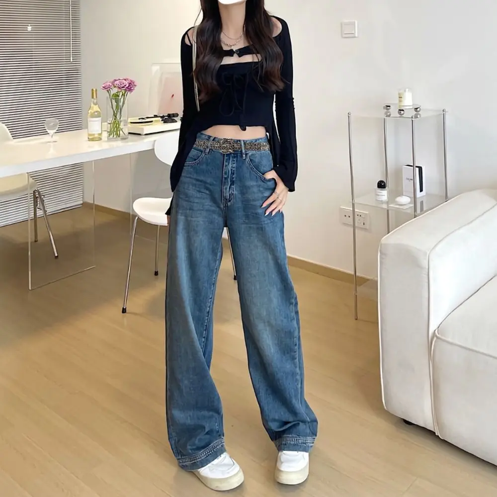 Fashion Chic Round Rivet Belt Harajuku Vintage Alloy Buckle Waistband Y2K PU Leather Belt