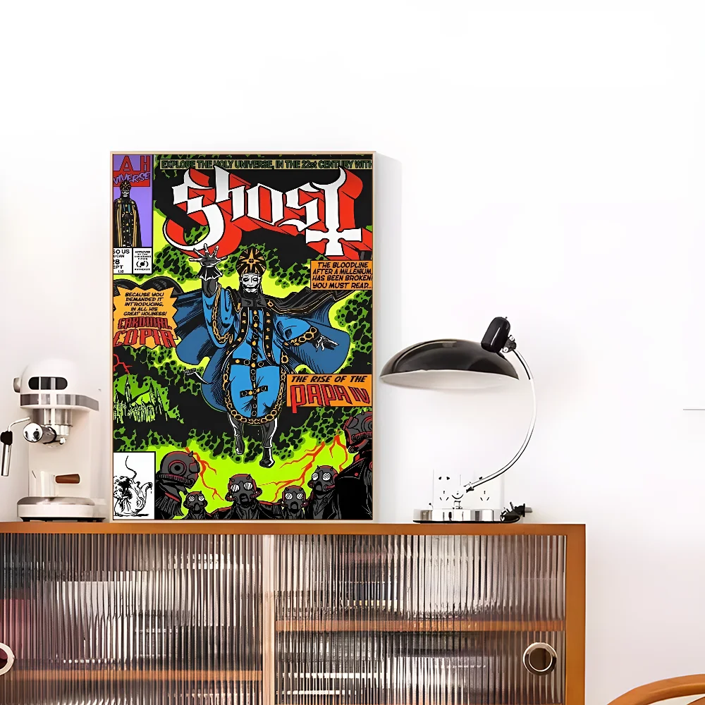 G-Ghost B-Band Classic Vintage Posters Waterproof Paper Sticker Coffee House Bar Home Decor