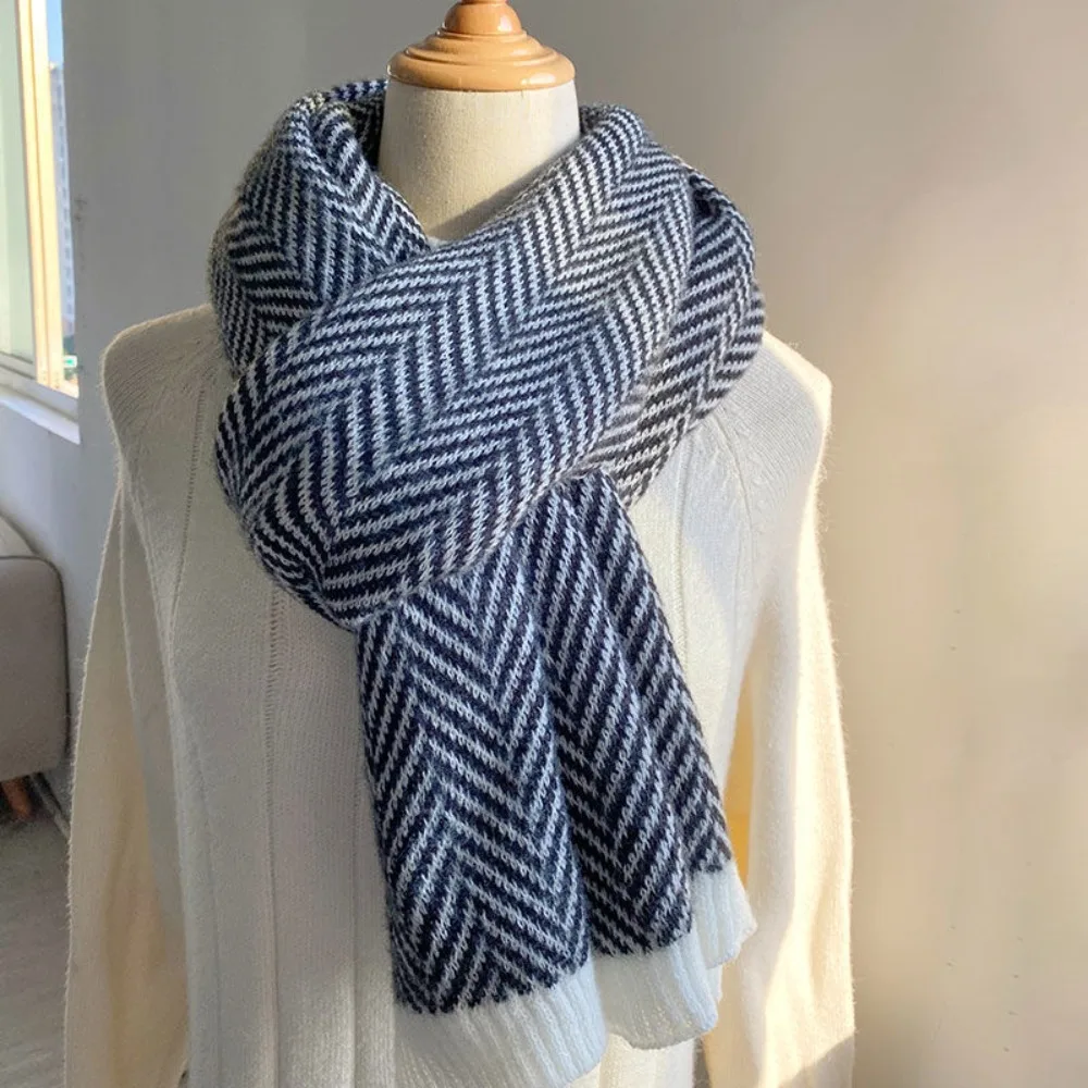 

Classic Plush Imitate Cashmere Wool Scarf Soft Warm Winter Cashmere Scarves Korean Style Thicken Long Shawl Women