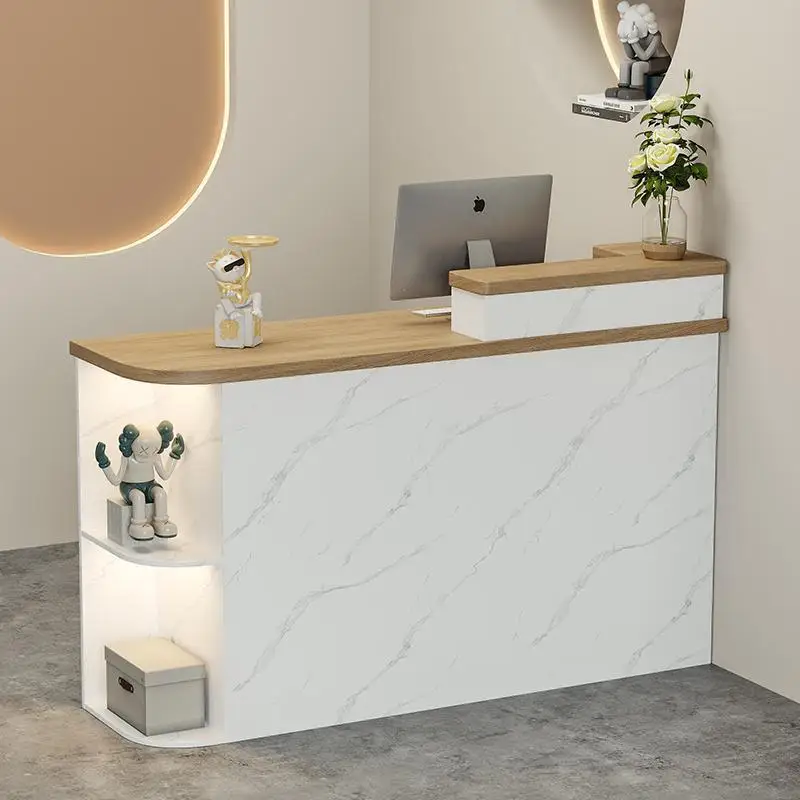 

AOLIVIYA Cashier Counter Simple Modern Clothing Store Small Bar Table Beauty Salon Reception Desk Front Desk Women's Clothing St