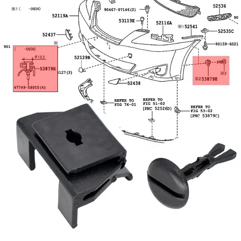 Clips y sujetadores para automóviles, Clips de retención para automóviles resistentes a la intemperie, juego de sujetadores para automóviles, sujetadores de parachoques resistentes, Clips para automóviles