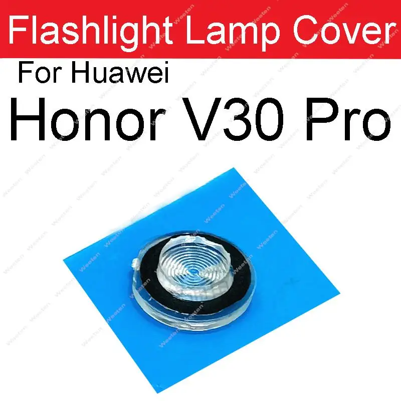 Back Rear Flash Lamp Light Cover For Huawei Honor 10 20 30 V30 50 Pro 10 30 Lite X10 Max Flashlight Shade Parts