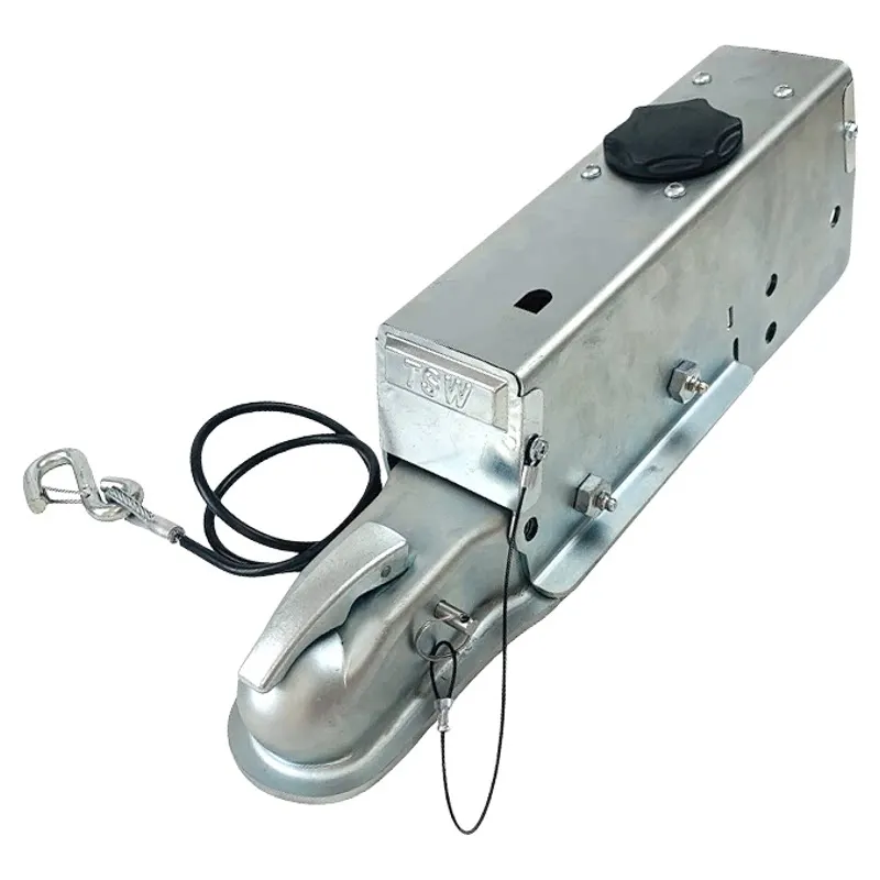 For 3.4 Ton T US Standard 2 Inch Ball Impact Hydraulic Disc Brake Connector Trailer Cover Coupler