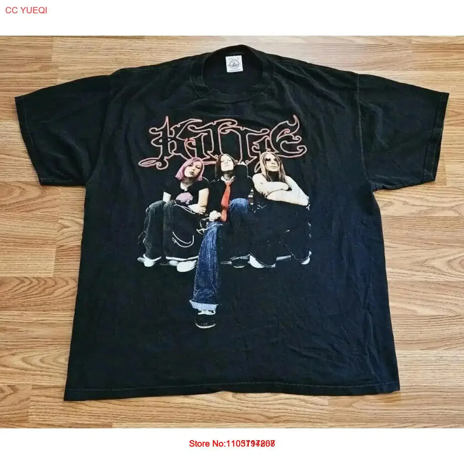 Rare Vintage Kittie Metal Band 2001 Oracle Concert Tour T Shirt Y2K XL Washed Comfortable Top For Everyday Wear  vintage Casual